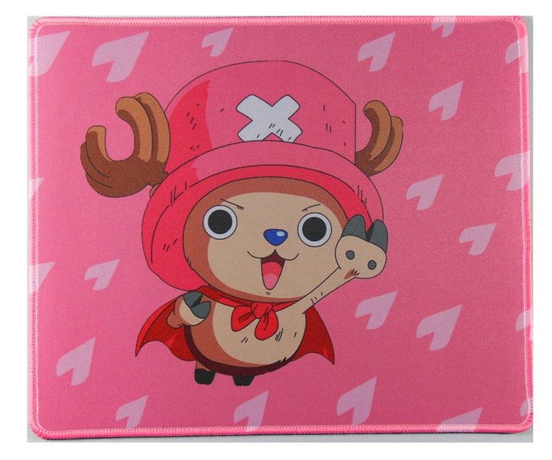 BBC Large 12x10 inch One Piece Chopper Tony Tony Chopper Deer Cute Pink Anime Gaming Mouse Pad with Enhanced Precision, Cloth + Rubber Material, Waterproof, Non-Skid - Image 1